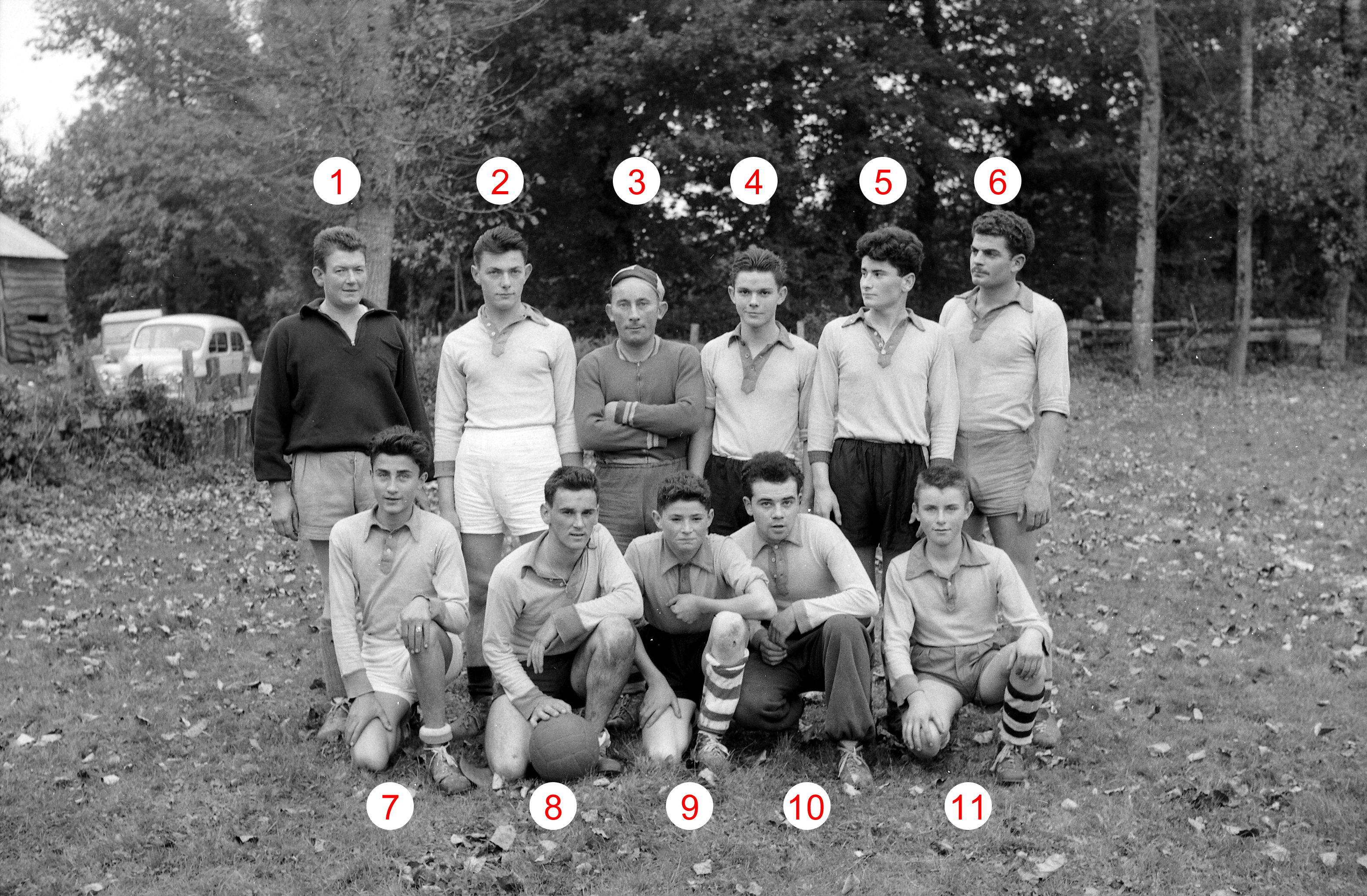 Équipe de foot La Gacilly 1956
