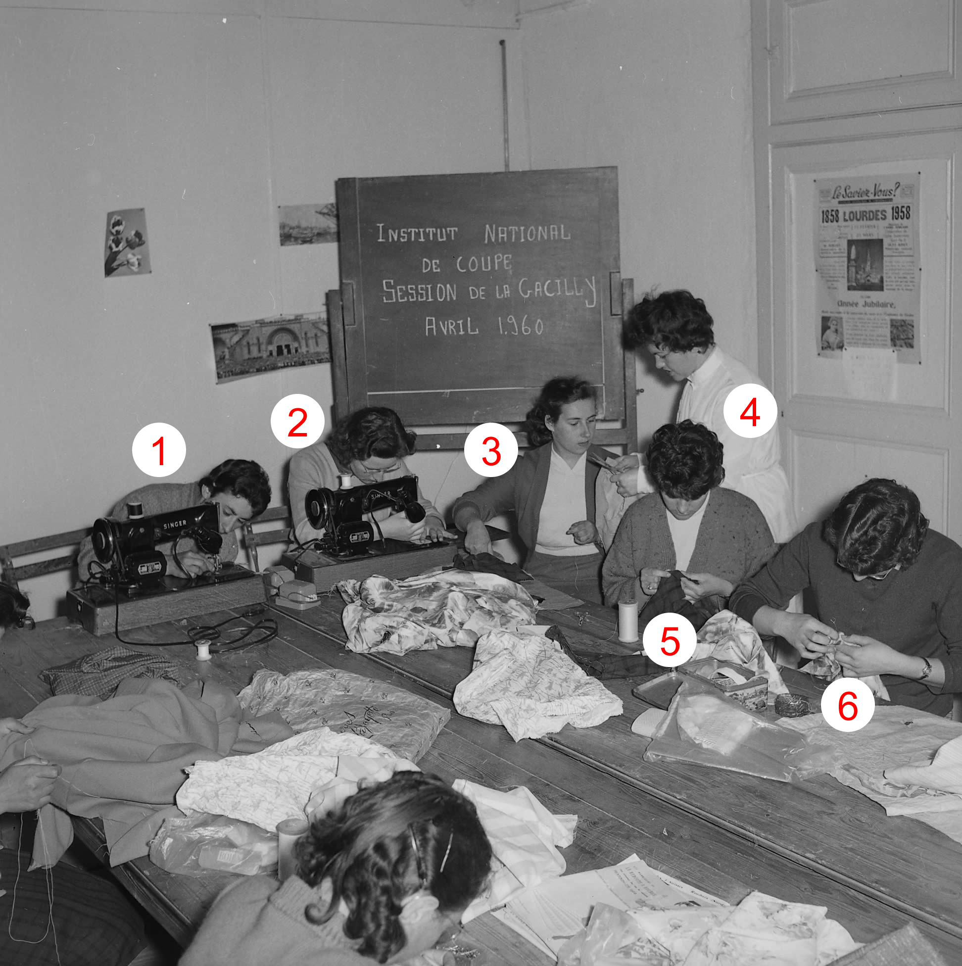 Cours ménagers 1960